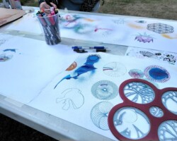 Spirograph shapes and doodles